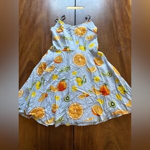 Forever 21 Citrus Print Mini Dress